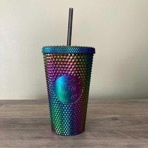 Starbucks Black Bling PVD Oil Slick Rainbow
Studded Tumbler